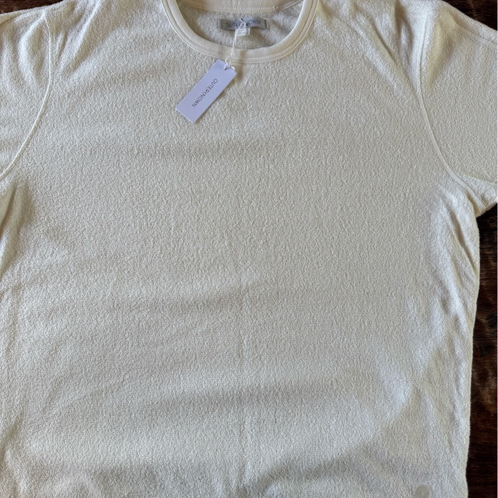 Outerknown Towel Terry Hightide Cream Crew Sweatshirt